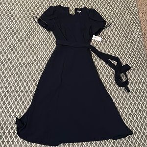 NWT Calvin Klein Blue MIDI Dress Size 4